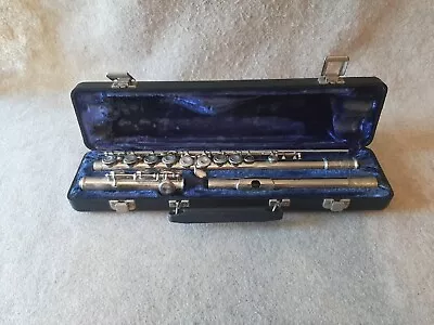 Bundy II Musical FLUTE Reedless Wind Instrument In Black Carry Case Blue Lined • $75