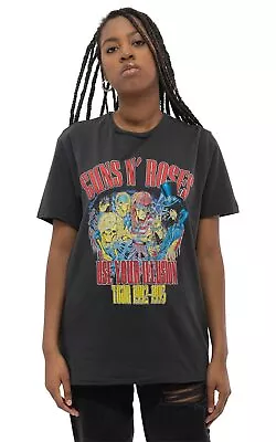 Amplified - Guns N Roses Use Your Illusion - Unisex T-Shirt XL Charcoal • £22.94