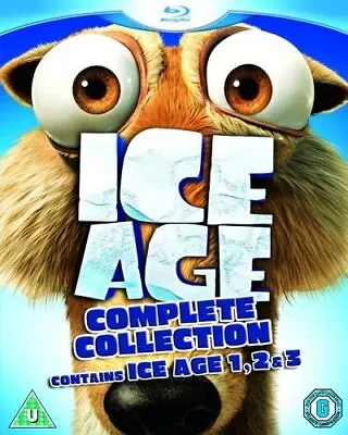 Ice Age 1-3 Blu-Ray (2009) Chris Wedge Cert U 3 Discs FREE Shipping Save £s • £4.49