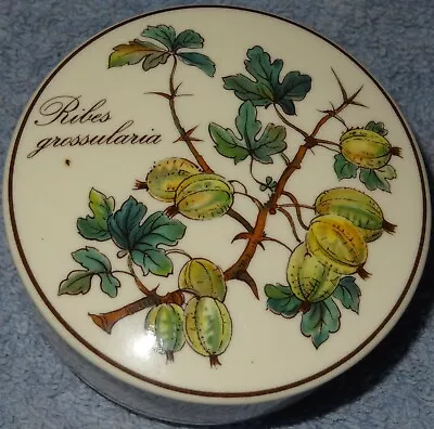 Villeroy & Boch Botanica RIBES GROSSULARIA Floral Round Trinket Jewelry Box Jar  • $17.99