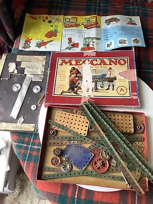 Meccano Boxed Parts Meccano Catalogues And Other Pulley Card • £22.50