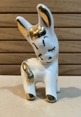 Vintage Adorable Porcelain Small Donkey. 2.75  Tall 1.25  Wide. • $8