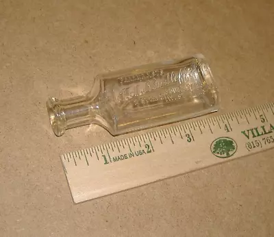 Antique Embossed Pharmacists Shurtleff Paris Maine Medicine Bottle ME 2 Stores • $15