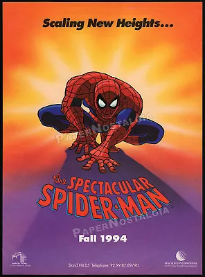 SPIDER-MAN__Orig. 1993 Trade Print AD / Poster__Marvel Comics Animated TV Series • $16.99