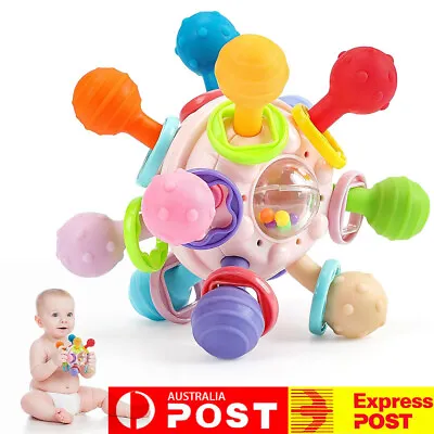 Teething Ball Toys For Babies 0-12 Months Baby Teething Toys Rattle Sensory Toys • $15.99