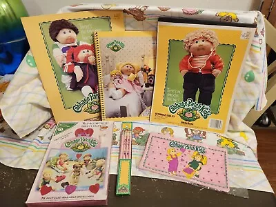 1983 Cabbage Patch Kids Vintage Pencil Case Pencils Folder Pad Notebook ++ • $52.25