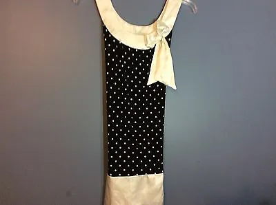 My Michelle Womens Dress Size Small Black Ivory Polka Dot 14 • $8.99