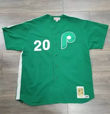 Authentic Vintage Schmidt Phillies St Patricks Jersey Mitchell Ness 2xl 52 Usa • $399.99