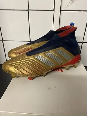 Adidas Predator 19+ Beckham Zinedine Zidane Limited Edition Gold Boots UK Size 7 • £70