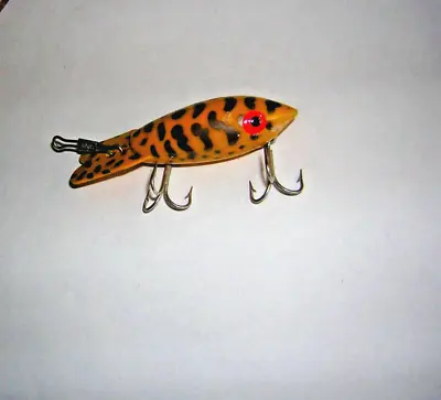 Vintage Bomber Mud Bug Crankbait Yellow Orange With Black Dots Color Pattern • $9.99