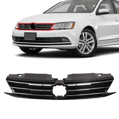 Front Bumper Grille W/Chrome Trim Fits 2015 2016 2017 2018 Volkswagen VW Jetta • $42