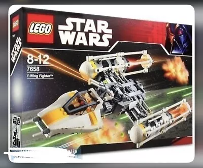 LEGO Star Wars (7658) Y-wing Fighter - USED - RARE/RETIRED WITH BOX • $180