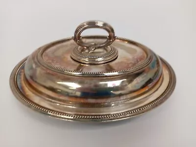 Antique Silver Plated Serving Dish With Lid Decorative Collectable #34025 • £9.99