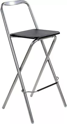 £19.99 • Buy Breakfast Folding Bar Stool Light Weight High Chair Padded Seat Home Foldable