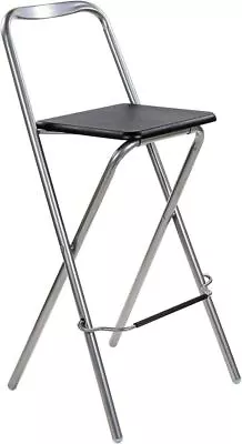 Breakfast Folding Bar Stool Light Weight High Chair Padded Seat Home Foldable • £19.99