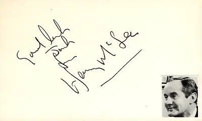 Henry McGee Signed Auto 3x5 Index Card Benny Hill Show • $149.99