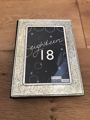 Impressions ‘18th’ Glitter Photo Frame And Album Holds 4 X6  Photos • £16