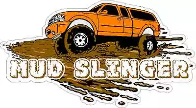 4x4 OFF ROAD * MUD SLINGER VINYL WINDOW DECAL / BUMPER STICKER JEEP / TRUCK • $8.95