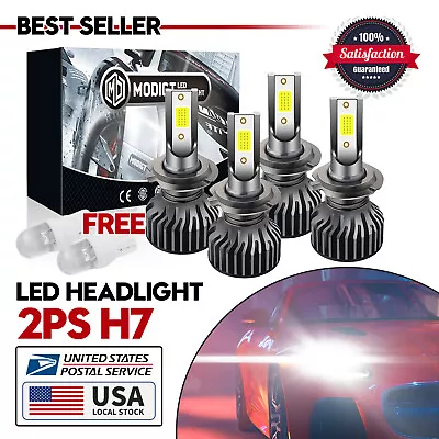 4 X H7 LED Headlight Bulbs 120000LM 6000K 200W For Volkswagen Amarok 2017-2019 • $19.99