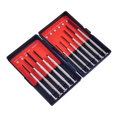 Precision Screwdriver Set 11pcs Small For Phone Watch Laptop Glasses With Pouch • £2.79