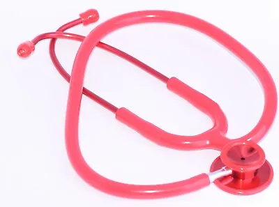 £3.99 • Buy Single Head Stethoscope Medical EMT Nurse Doctor Vet Student Adult Size Red CE
