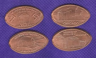 Museum Of Science And Industry RETIRED M #9 Elongated Pressed Copper Penny Set • $6.88