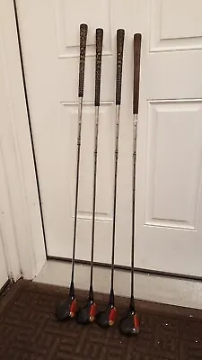 Vintage Ping Karsten-1 Golf Laminated Woods 4 Clubs 1 3 4 5 Steel Shaft • $99.95