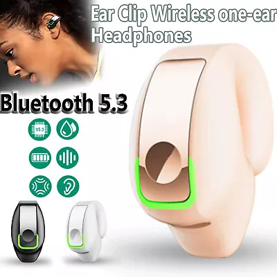 Bluetooth 5.3 Wireless Earbuds Ear Clip Bone Conduction Headphones Sport Headset • $8.98