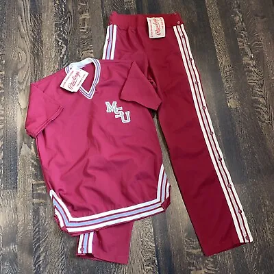 NOS Vtg Rawlings MISSISSIPPI STATE BULLDOGS Team Issue Basketball Jersey Pants • $179.99