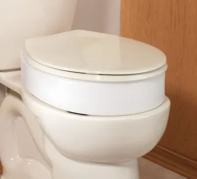 Elevated Toilet Seat Riser Handicap Tall Home Nursing Elderly Booster Elongated • $38.72
