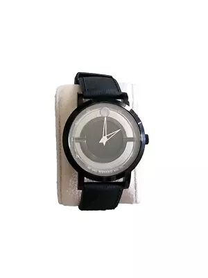Movado Museum Translucent Watch 0606568 43mm PVD/DLC Black • $699