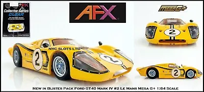 AFX Ford GT40 Mark IV #2 Le Mans HO Slot Car Mega G + Also Fits Auto World 22014 • $34.95