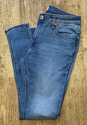 Jack Jones Spray/on Tom Jeans. Skinny Jeans. 32/30. Dark Denim. • £9.99