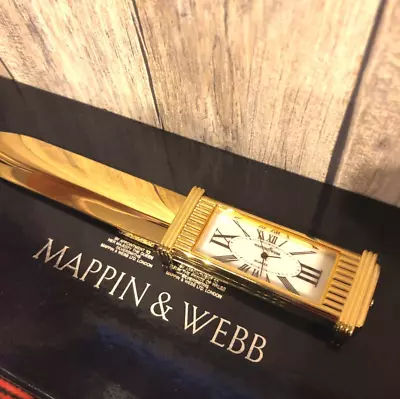 Mappin & Webb 22K Gold Paper Knife W/ Clock W/ Box England New From Japan • $138.99