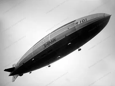 8x10 Print Royal Airship Works R101 G-FAAW 1929 #AS99 • $14.99