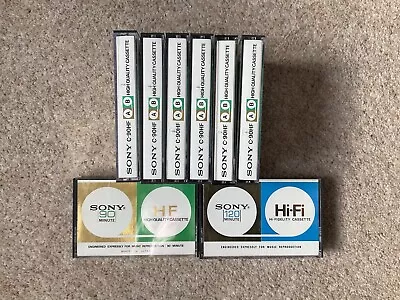 Sony C-90HF Used Cassette Tapes 8 Pack • £15