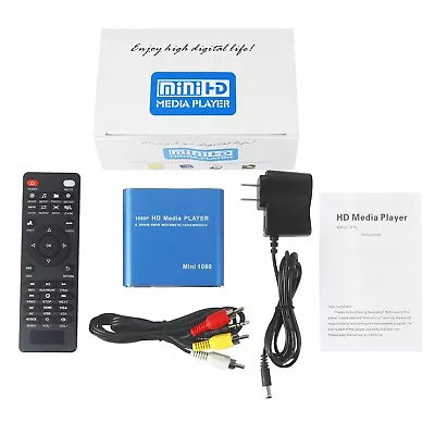 AGPtek Mini HDMI Media Player 1080P USB HDD RM RMVB DIVX AVI MKV SD MPEG JPEG • £37