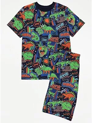 £7 • Buy BOYS *GEORGE Dinosaur PYJAMAS SET   6-7years  BRAND NEW & TAGGED