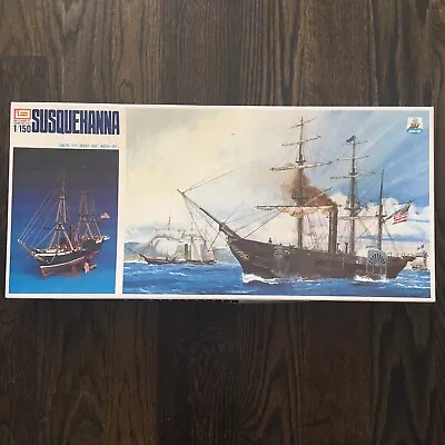 VTG IMAI USS Susquehanna Plastic Model Sailing  Ship 1/150 Scale New Open Box • $229.99