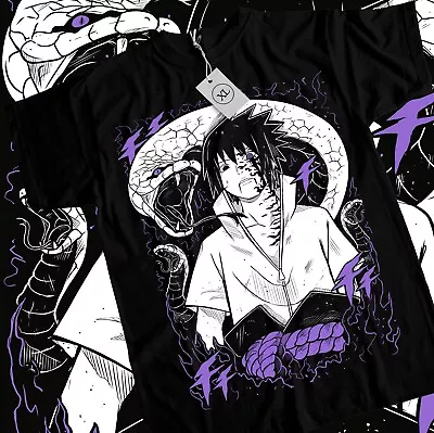 Sasuke Uchiha T-Shirt Naruto Jiraya Hinata Itachi Anime Horror Shirt All Size • $19.20