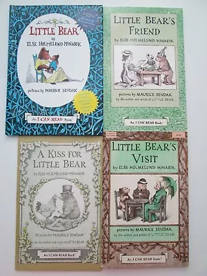 LITTLE BEAR LOT 4~Else Minarik~MAURICE SENDAK~Visit~Kiss~Friend~I CAN READ~ • $14.98