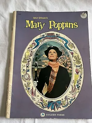 Walt Disney's Mary Poppins Picture Book Adaptation Golden Press 1964 • $10.97