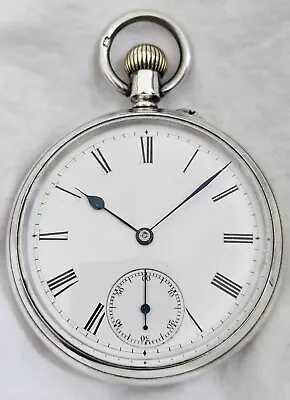 English Solid Silver Pocket Watch. Gents (FULL WORKING ORDER) *1896* 17 Jewels  • $100.71
