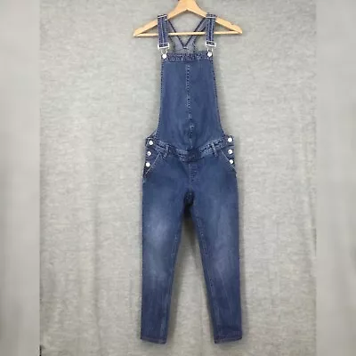 Gap Maternity Overalls Extra Small Denim Jean Bib Stretch Ankle Crop Skinny • $24.99