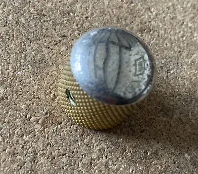 Original 1980s Telecaster Style Metal Domed Knob Aged / Relic Gold Plated • £9