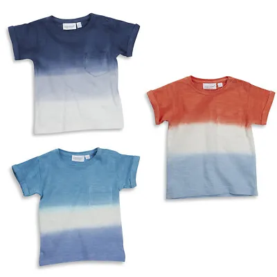 £4.99 • Buy Infant Baby Boys Dip Tie Dye T-shirt Top Short Sleeve Crew Neck Size 3-24 Months