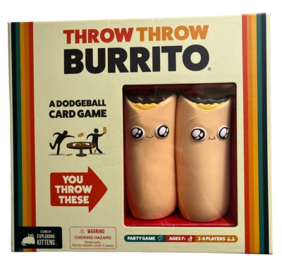 $41.99 • Buy Throw Throw Burrito Party Game - Exploding Kittens Dodgeball Card Game Board New