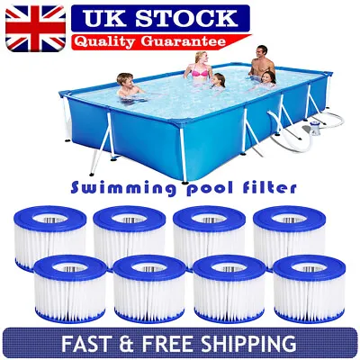 8 Pack Filter Cartridge For Lay Z Lazy Hot Tub Spa Pool Filters All Lay Z Spas • £21.88