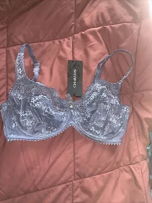 Women’s Charnos Pewter Full Cup Bra Size 34D Sexy Valentine Gift BNWT Underwired • £15.99