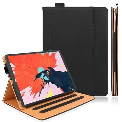 Genuine Leather TAN Magnetic Case Cover For Apple IPad Pro 12.9  6th Gen 2022 • £13.99